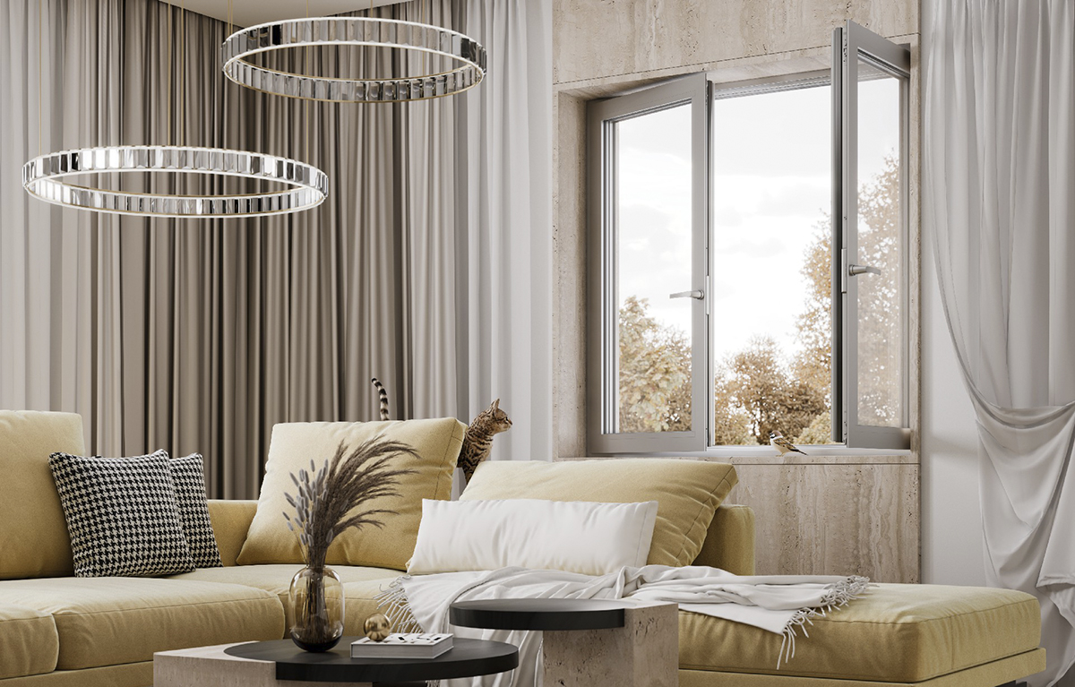 Окна из алюминиевого профиля: формы, монтаж и декоративная отделка