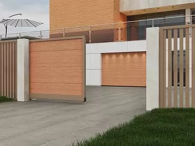 Откатные ворота серии Prestige с автоматикой ALUTECH Roteo Откатные ворота серии Prestige с автоматикой ALUTECH Roteo